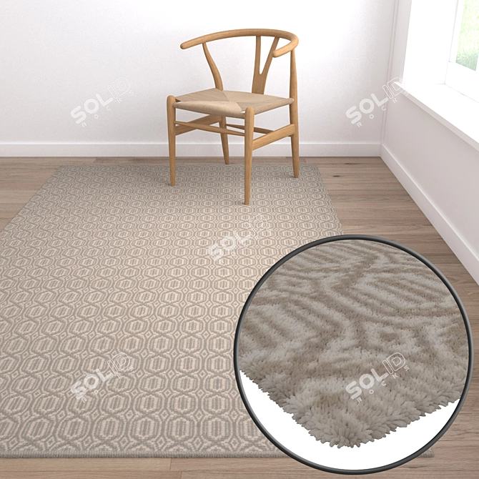 Luxury Carpet Set: High Quality Textures 3D model image 5