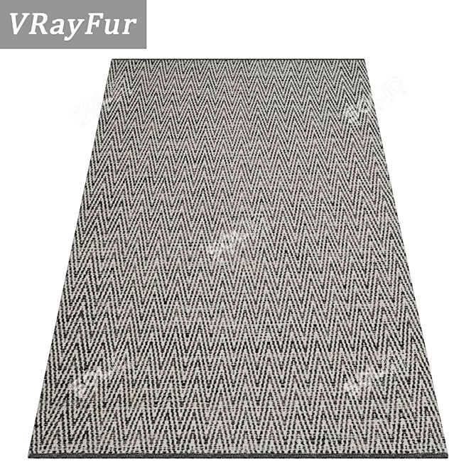 High-Quality Carpet Set 3D model image 2