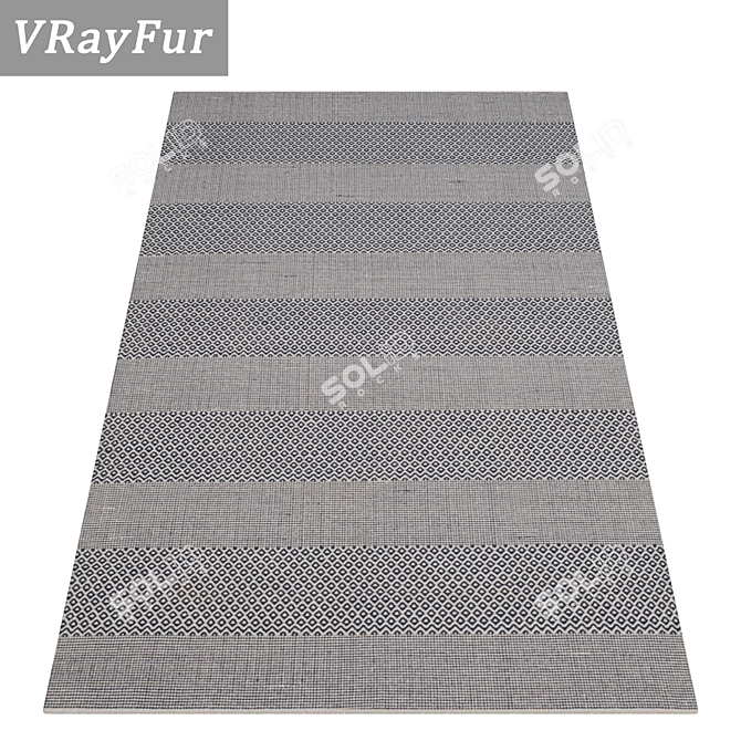 Luxury Carpet Set - High-Quality Textures 3D model image 2