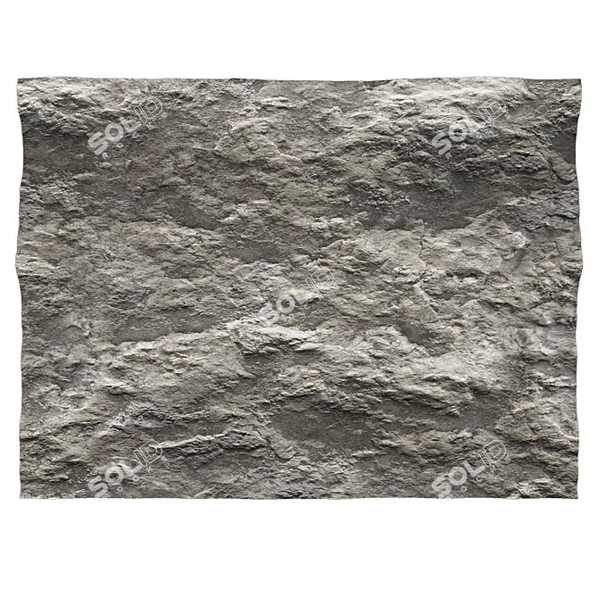 Natural Stone Wall 3000x4000mm 3D model image 2