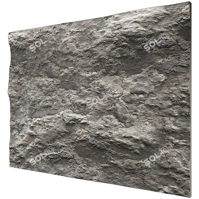Natural Stone Wall 3000x4000mm 3D model image 3