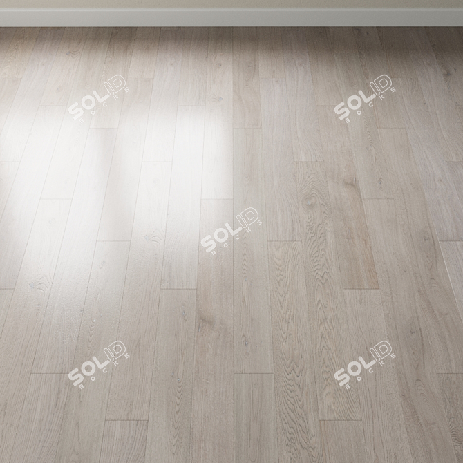 French Oak Chevron Parquet 3D model image 2