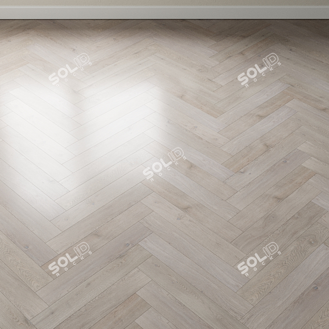 French Oak Chevron Parquet 3D model image 3