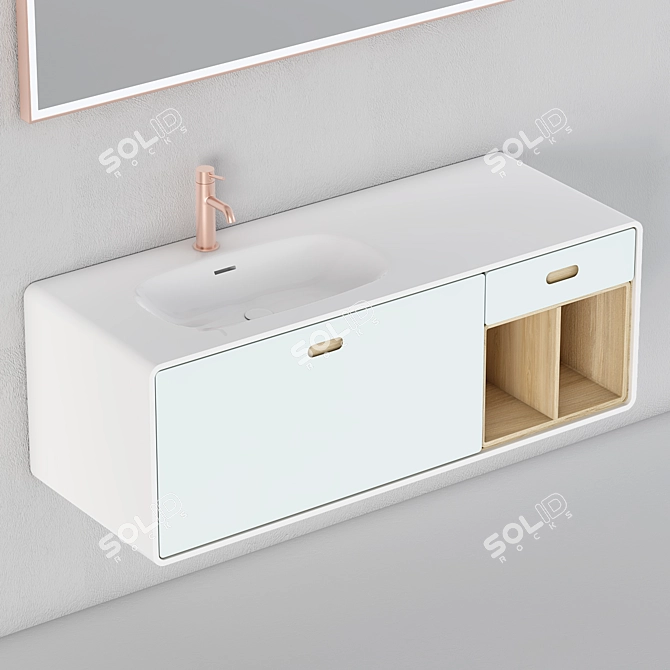 Modern Alterna Bathroom Cabinet 3D model image 2