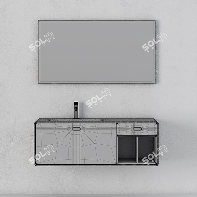 Modern Alterna Bathroom Cabinet 3D model image 3