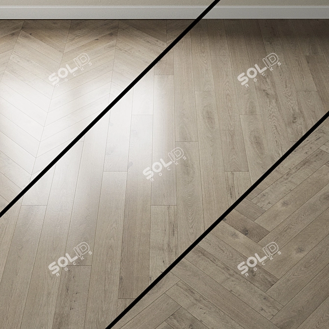 Gray Velvet Oak Parquet: Coswick Inspire 3D model image 1