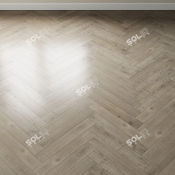 Gray Velvet Oak Parquet: Coswick Inspire 3D model image 3