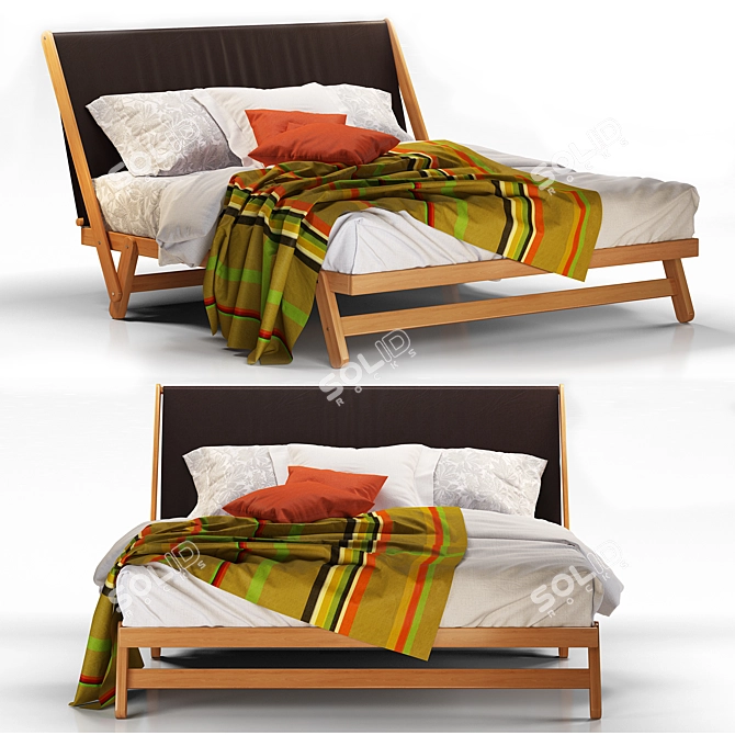 Noctis Tolo Bed: Sleek and Stylish 3D model image 1