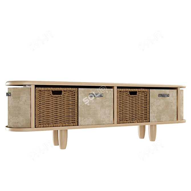 Playful Memphis-inspired Liglan Collection 3D model image 2