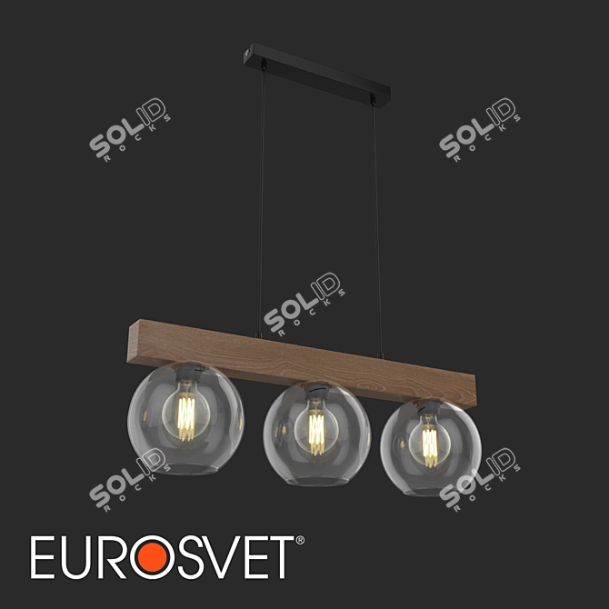 OM Pendant Lamp: Artwood Glass E27 Vanity Lighting 3D model image 1