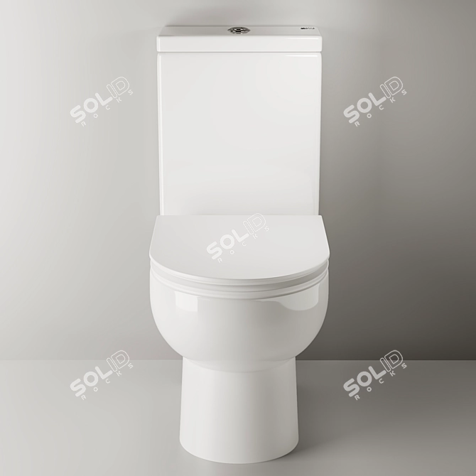 Ceramica Nova Cult Floor-Mounted Toilet 3D model image 2