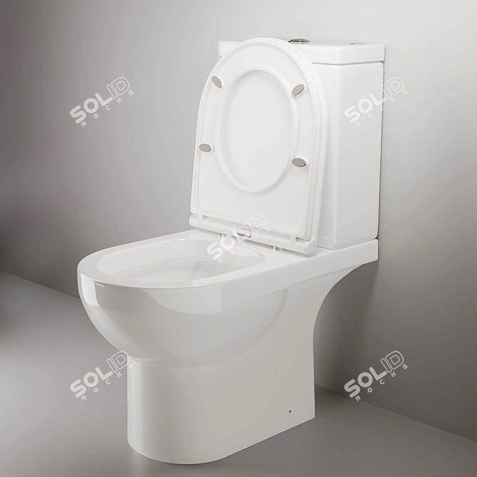Ceramica Nova Cult Floor-Mounted Toilet 3D model image 3