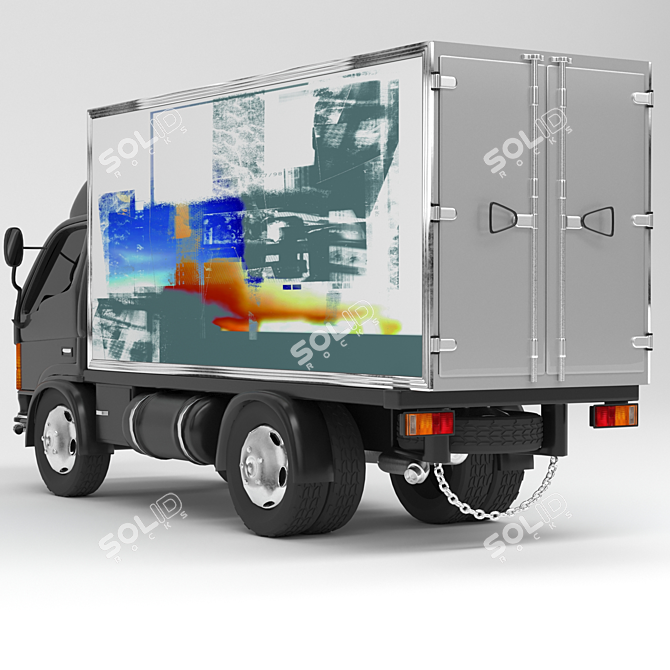 Polygon Truck Collection: High-Quality 3D Models 3D model image 2