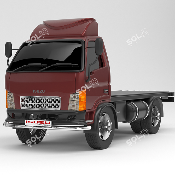 Polygon Truck Collection: High-Quality 3D Models 3D model image 4