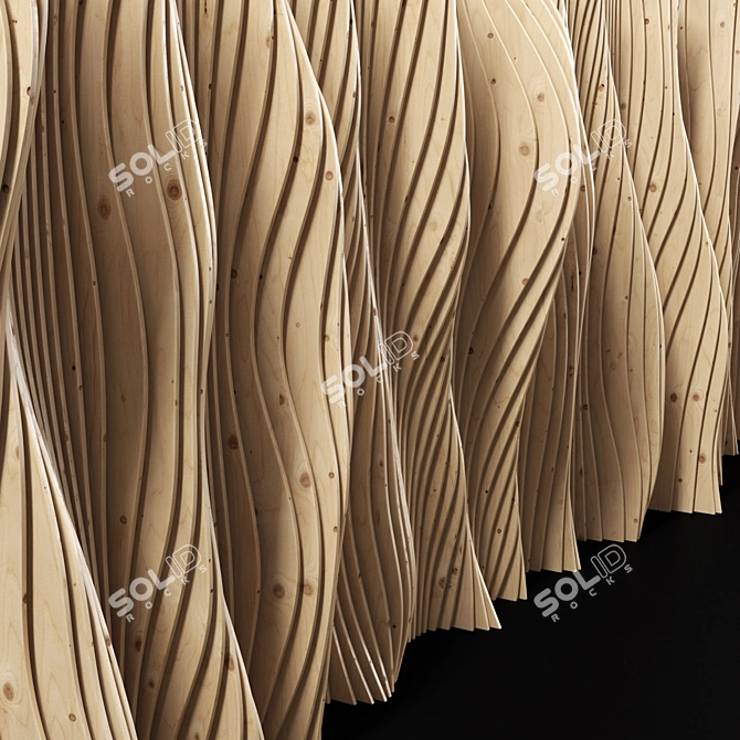 Parametric Noise Wall 3D model image 2