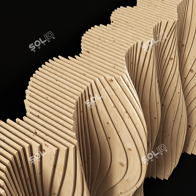 Parametric Noise Wall 3D model image 3