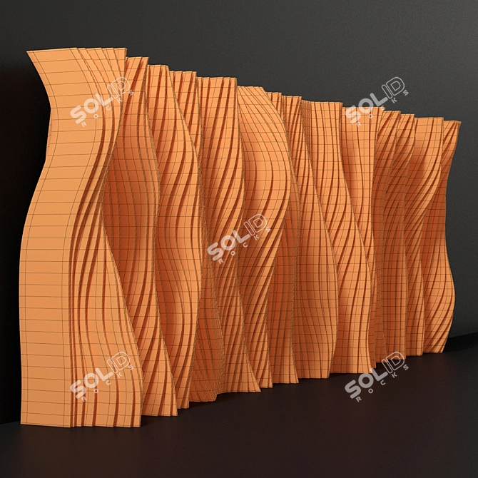 Parametric Noise Wall 3D model image 5