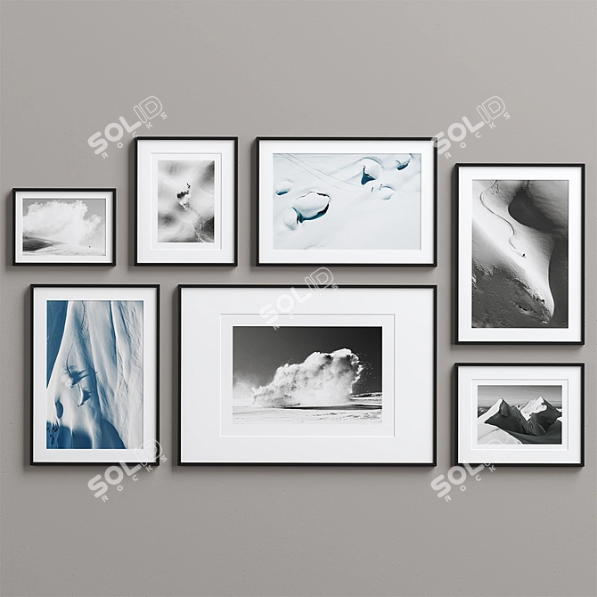 Elegant Interior Frame Set 3D model image 1