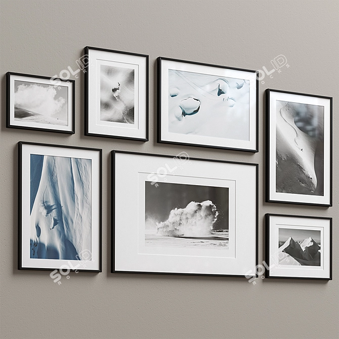 Elegant Interior Frame Set 3D model image 2