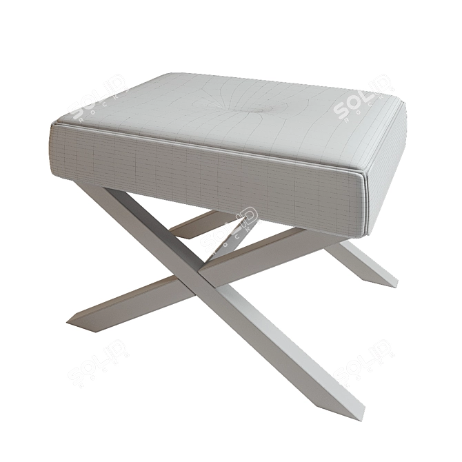 Lacrosse Ottoman: Versatile Stool 3D model image 3