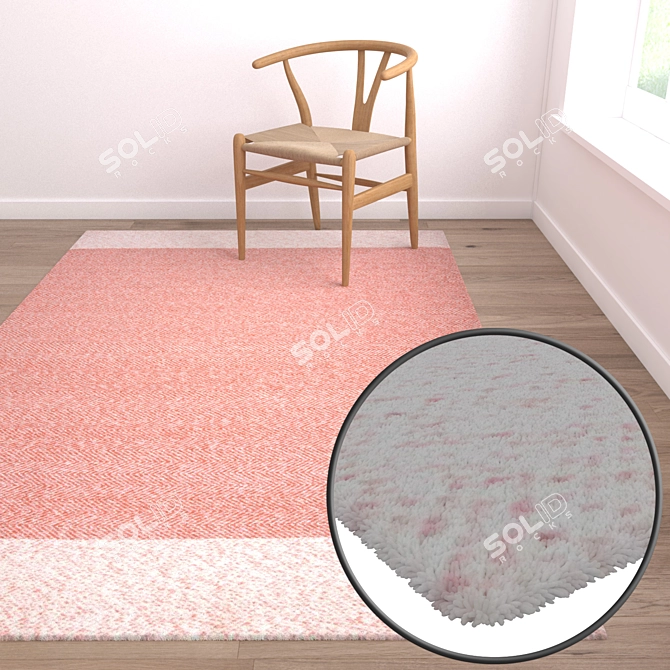 Versatile Carpet Set - Premium Textures 3D model image 5