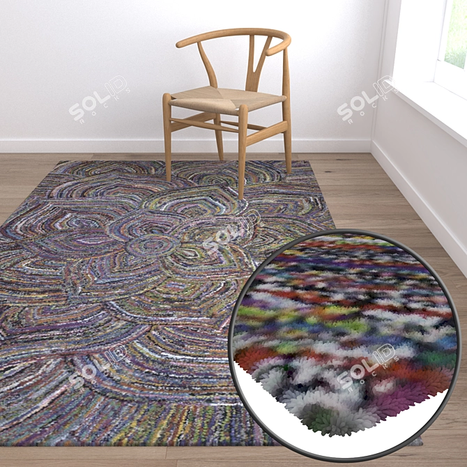 High-Quality Carpet Set 3D model image 5