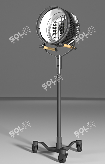 Elegant Saigata Floor Lamp 3D model image 1
