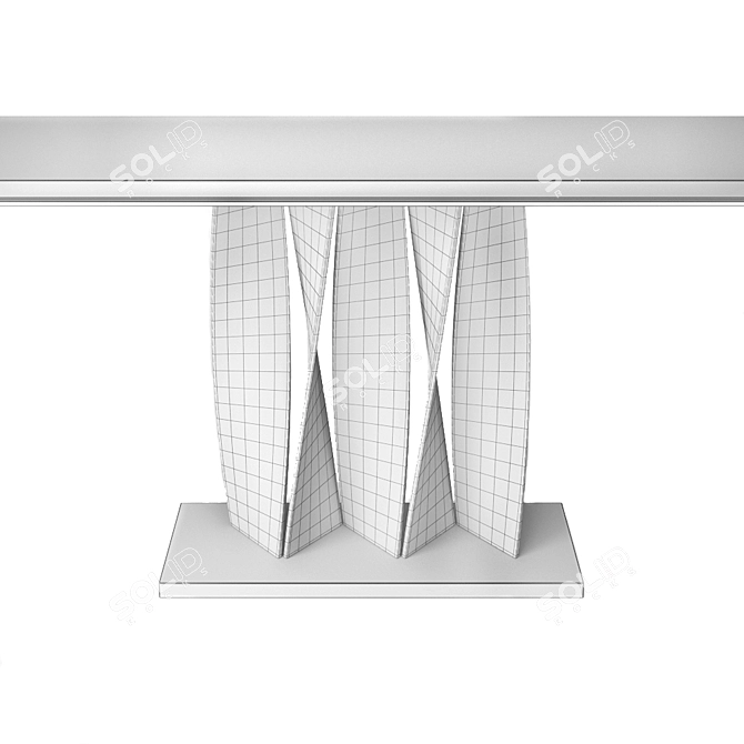 Spiral Elegance Console 3D model image 2