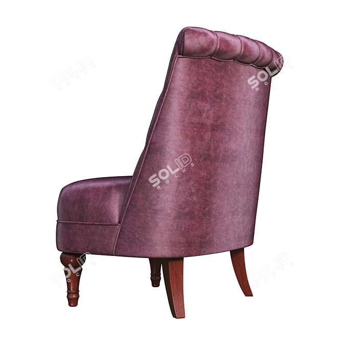 Luxury Florence Armchair by Yunicov & K 3D model image 2