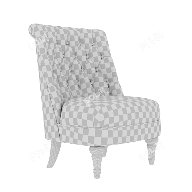 Luxury Florence Armchair by Yunicov & K 3D model image 3