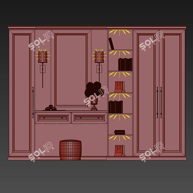 Roomy Closet for Your Space 3D model image 2