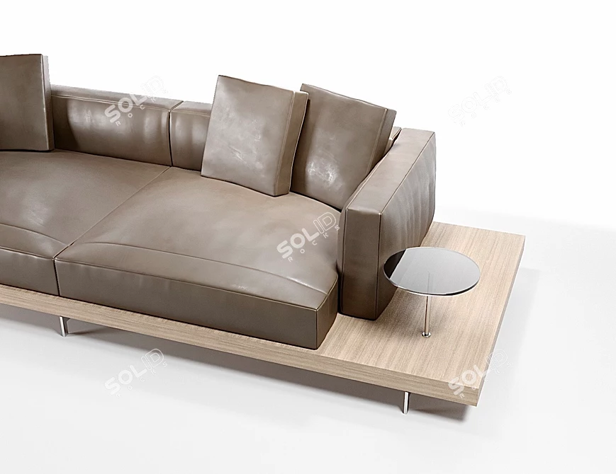 Modern Italian Sofa: BB Italia Dock 3D model image 2