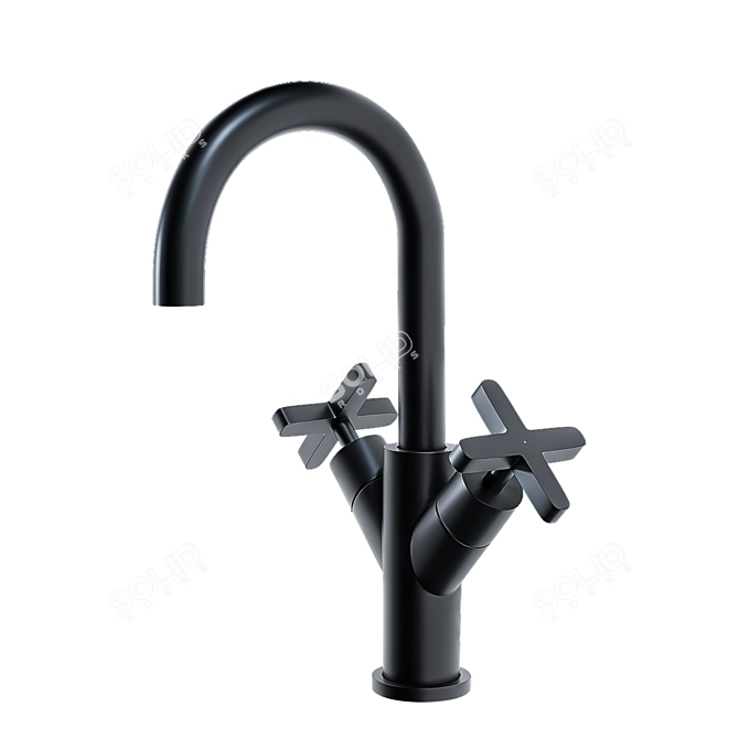 Nobili LIRA - Contemporary Cross-head Tap 3D model image 1