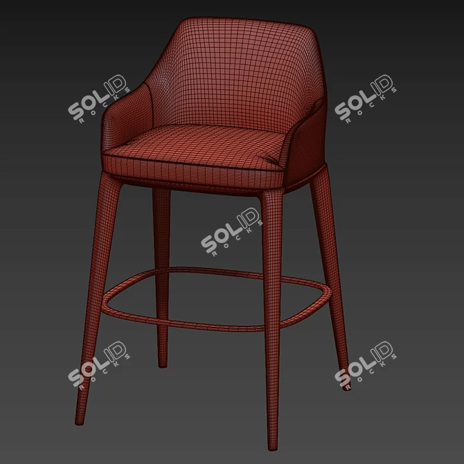 Elegant Poliform Sophie Chair 3D model image 3