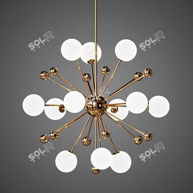 The Space Chandelier: Modern Elegance for Every Room 3D model image 3