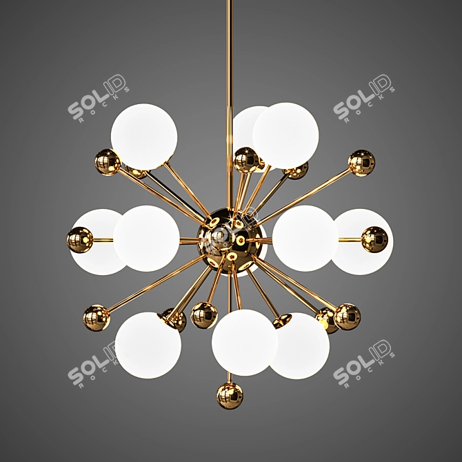 The Space Chandelier: Modern Elegance for Every Room 3D model image 4