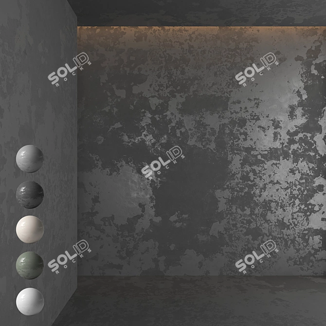 Sophisticated Decorative Plaster 3D model image 1