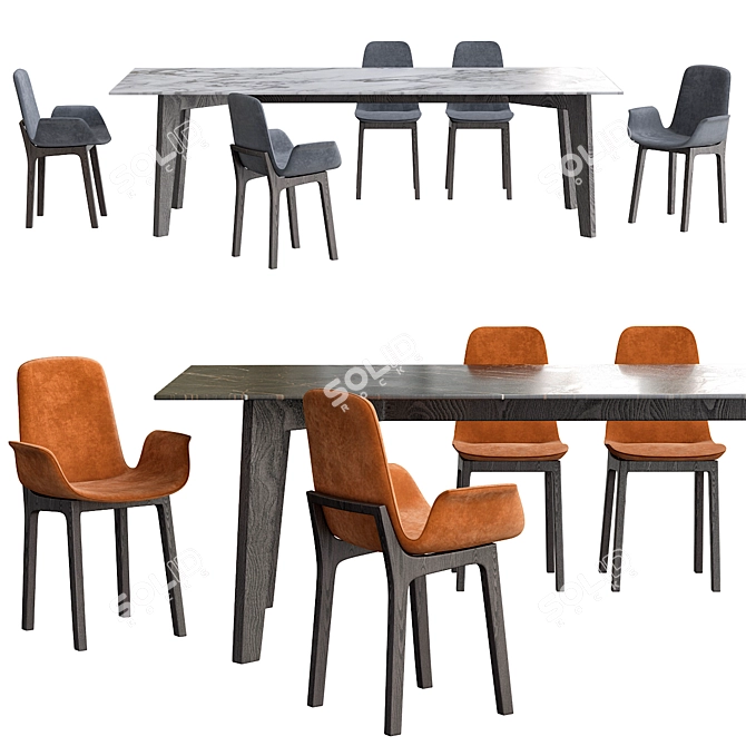 Modern Elegance: Ventura Sofa 3D model image 1