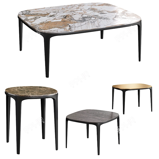 Elegant Henry Coffee Table 3D model image 1