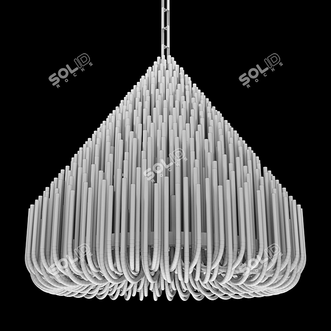 Magnificent Lasvit Ludwig Chandelier 3D model image 3