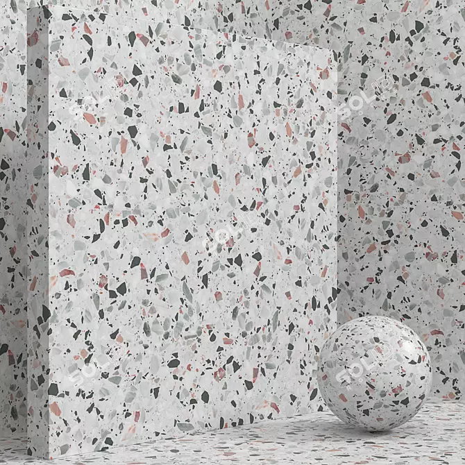 Seamless Stone & Terrazzo Set 3D model image 1