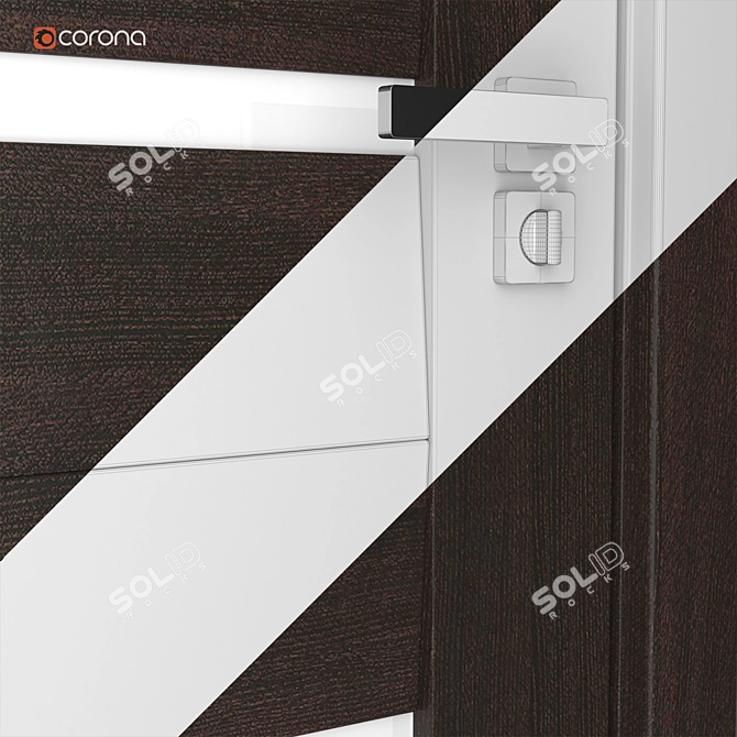 Cosmopolitan Interior Door: Sleek Elegance 3D model image 3