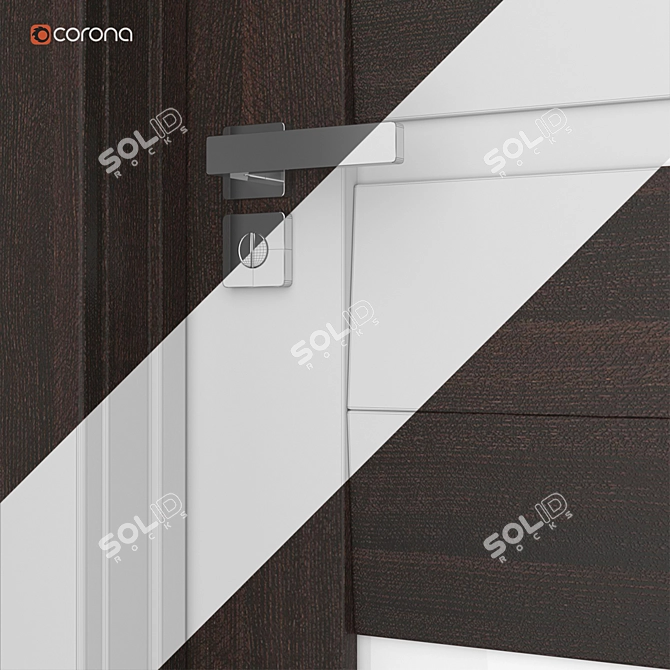 Cosmopolitan Interior Door: Sleek Elegance 3D model image 4