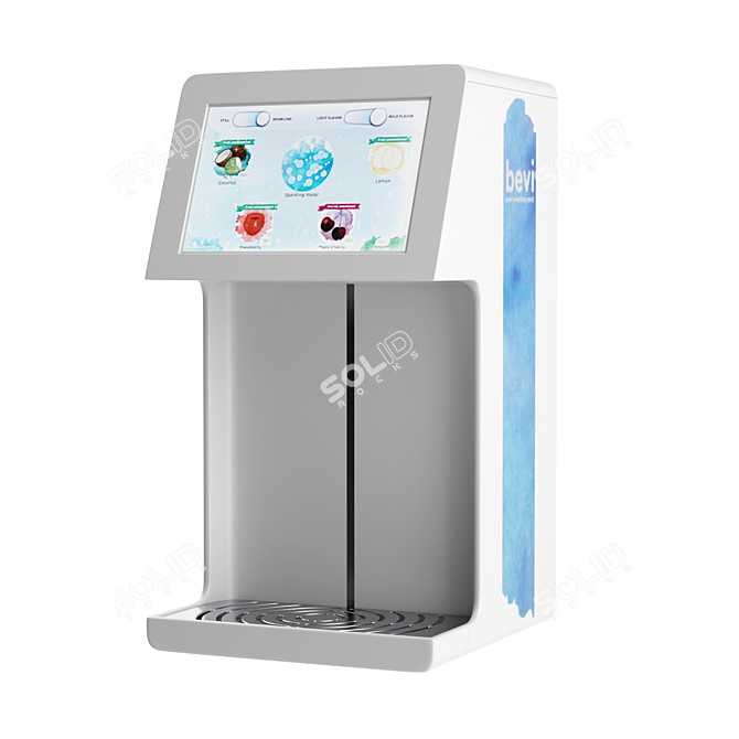 Bevi Fresh Dispenser: Countertop & Standup 3D model image 3