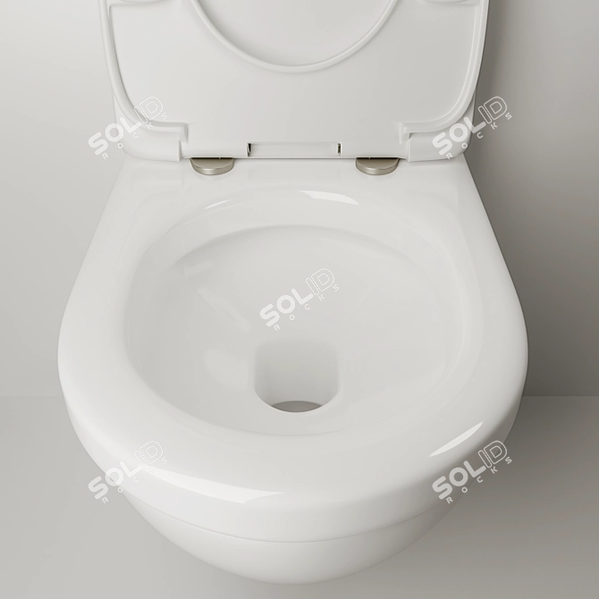 Ceramica Nova Life: Wall-Hung Toilet 3D model image 9