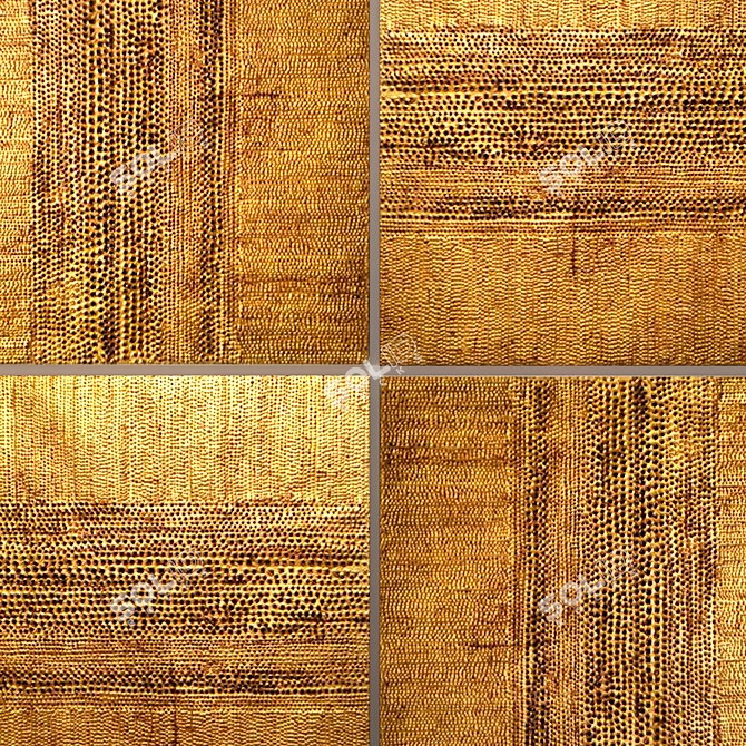 Luxury Golden Wall Art Collection 3D model image 3