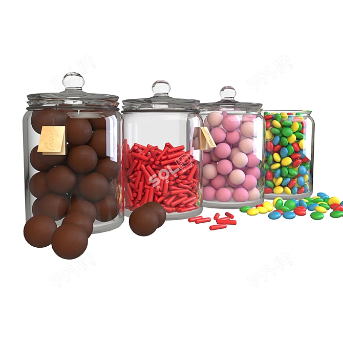 Delicious Candy Bar in Multiple Formats 3D model image 2