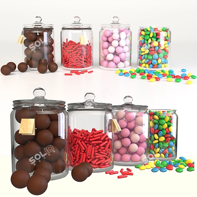 Delicious Candy Bar in Multiple Formats 3D model image 6