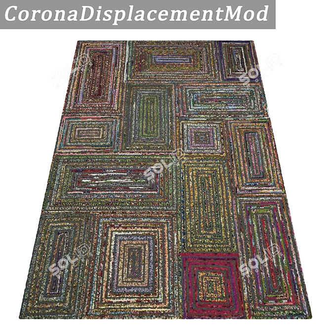 Luxury Carpet Set 3D 3D model image 4