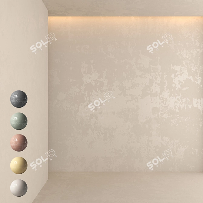 High-Quality Decorative Plaster 3D model image 1